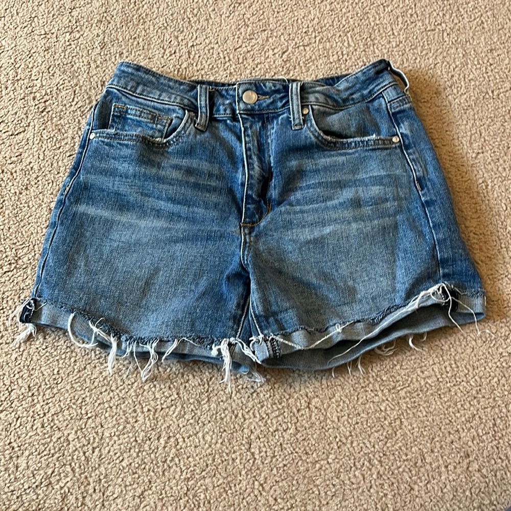 joe’s jean shorts blue denim